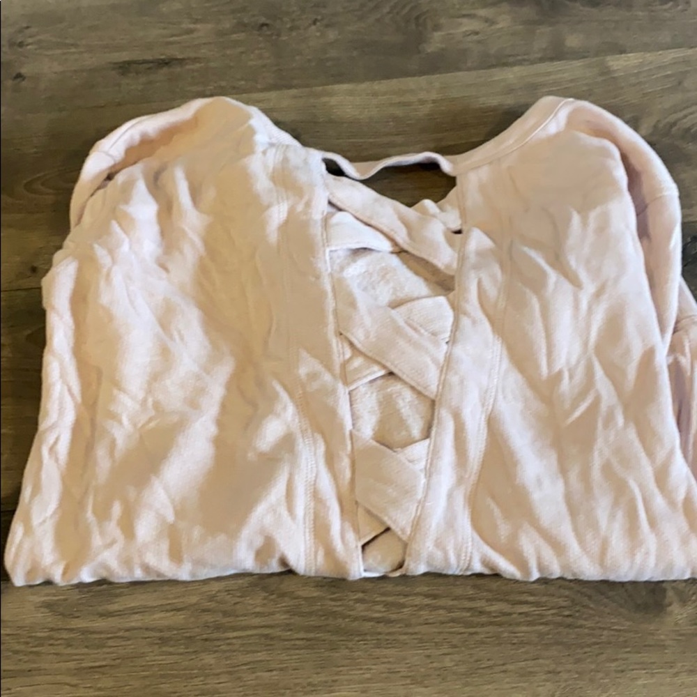 Zella light pink crew neck